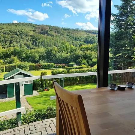 Ferienhaus Bergblick Urlaub Mit Hund Meschede Esterno foto
