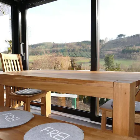 Ferienhaus Bergblick Urlaub Mit Hund Meschede Esterno foto